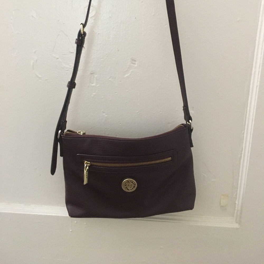 Anne Klein Burgundy Purse